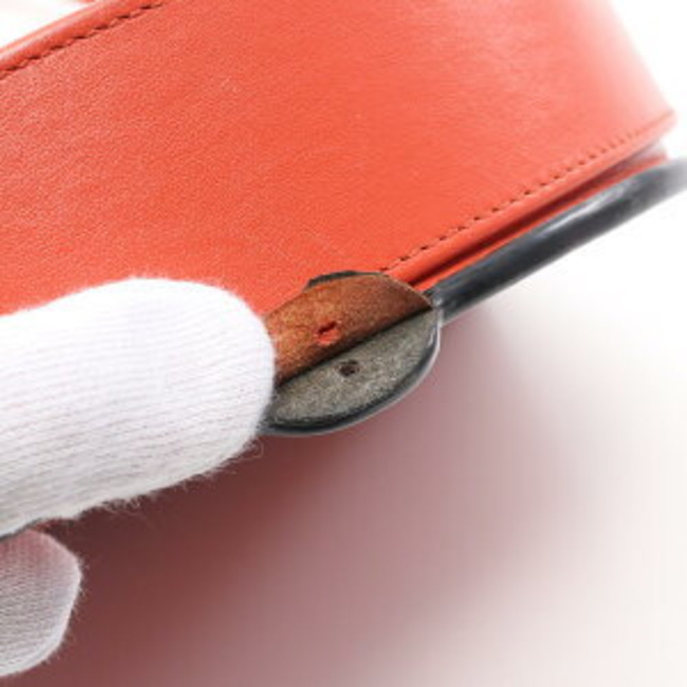 LOEWE heel Shoulder Bag leather orange - Picture 6 of 8